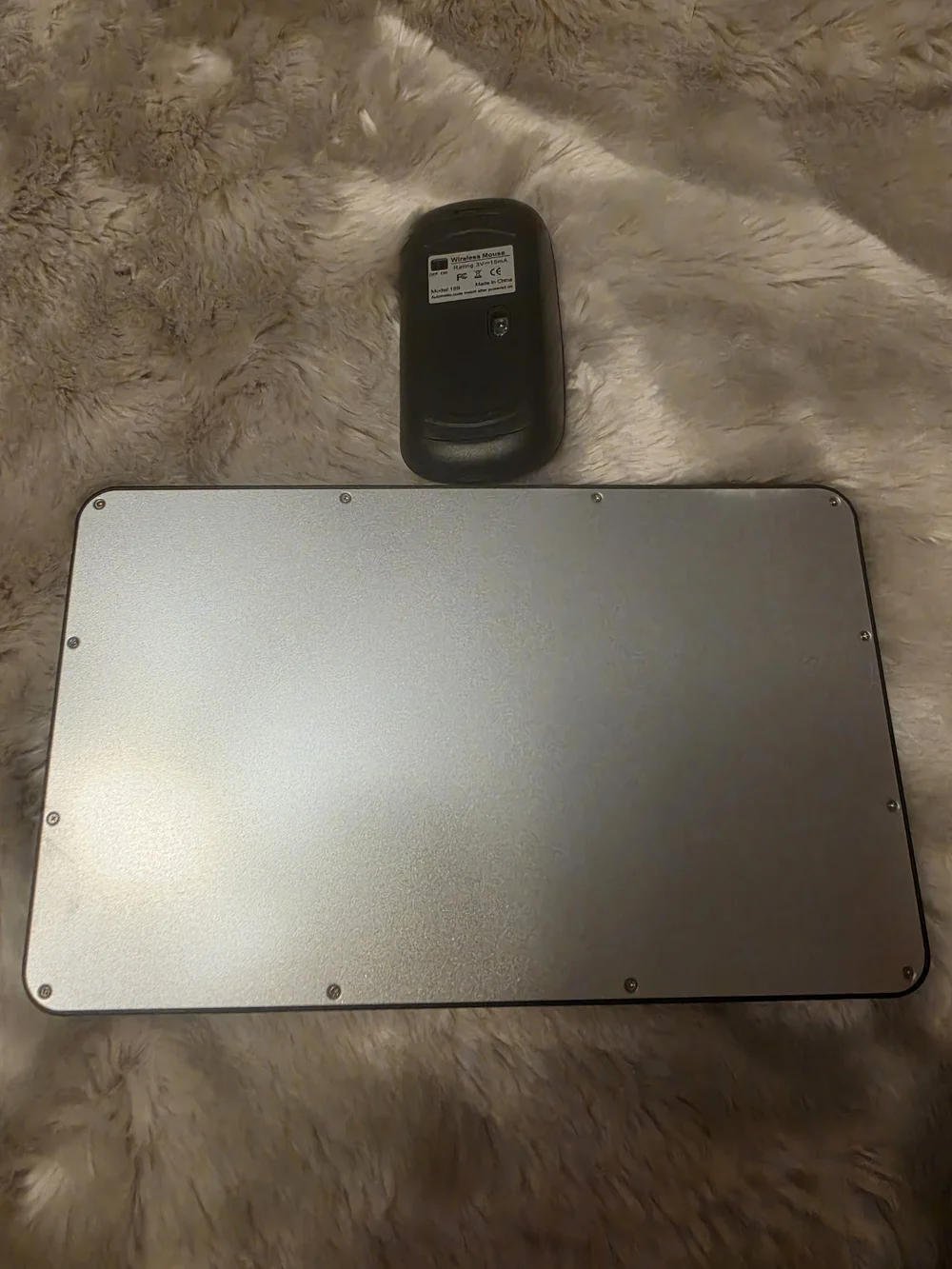 Slim Bluetooth Tablet Keyboard with Matching Wireless Mouse - Black